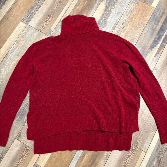 Red turtleneck sweater |Knit Wool blend Sweater | Y2K Preppy - Picture 2 of 6